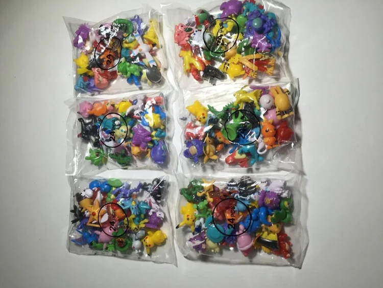 
144 Pcs 2-3cm Cartoon Pokemon Pocket Monster Figure Pokemon PVC figure Toys For Kids 