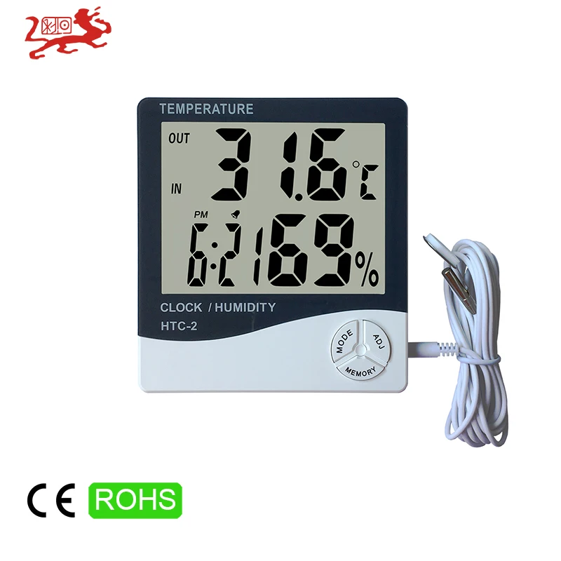HTC-2 Hygrometer Temperature Meter Household Hygrometer Outdoor Digital Thermometer