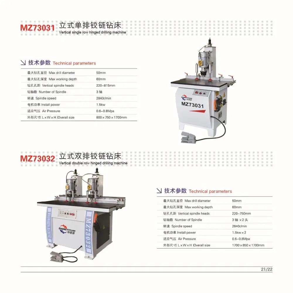 
HInge boring machine(1-2-3-4 heads) 
