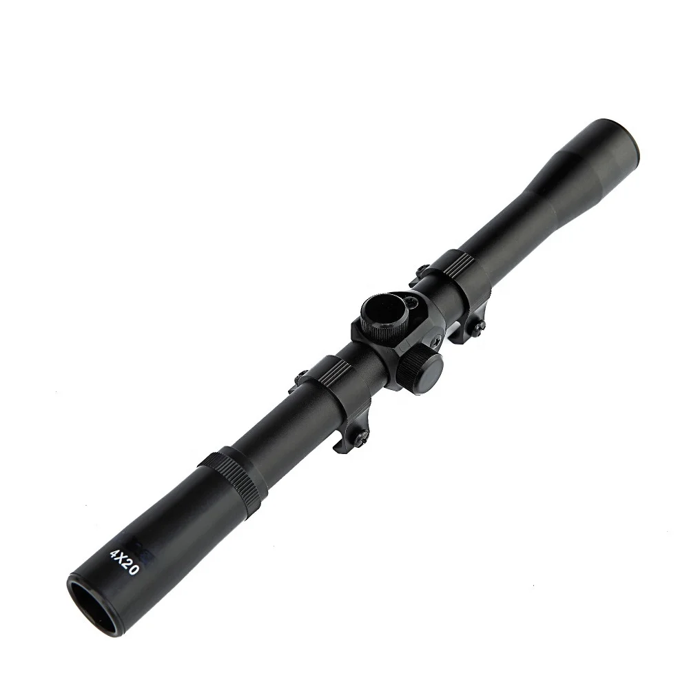 China factory wholesale cheap 4x20 Hunting Riflescopes Tactical Optics  Scope With 11mm Rail Mount For.22 Caliber Air Gun
