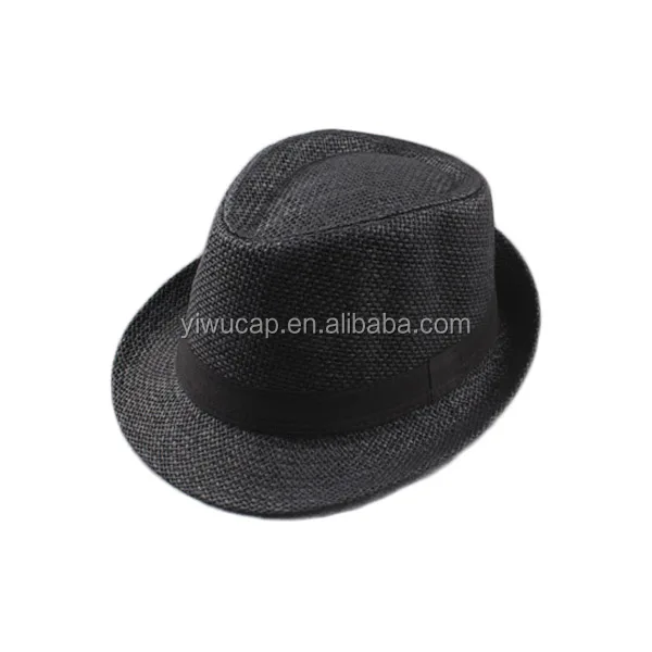 Белый соломы панама hat fedora короткими полями летом фетровая