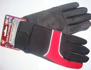 
Safety leather work gloves 