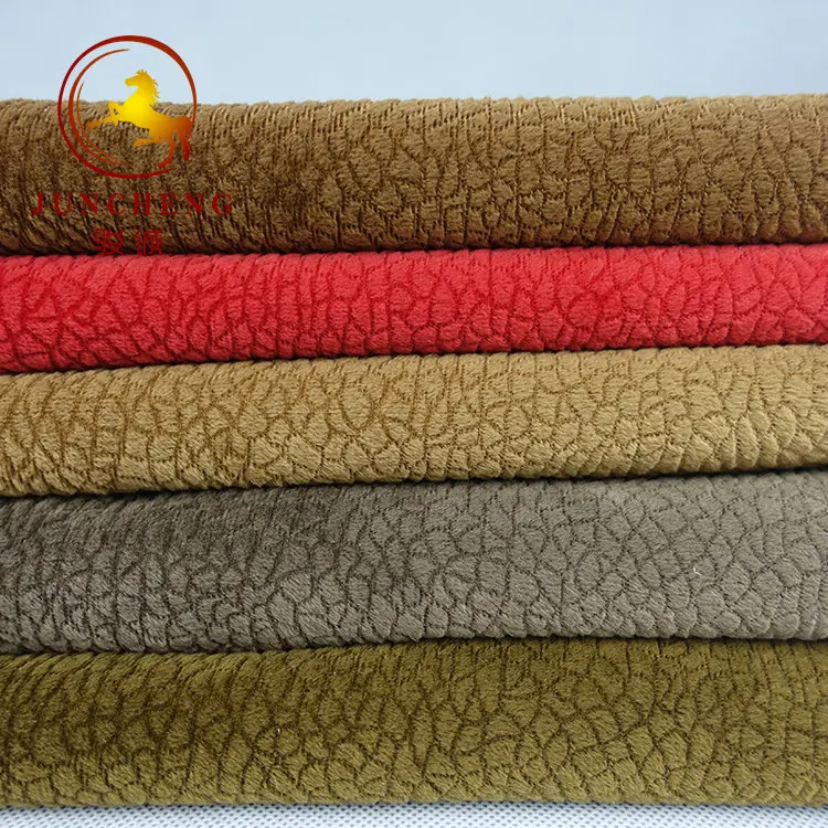 100% polyester mimic animal skin markings dyed color velvet upholstery sofa fabric