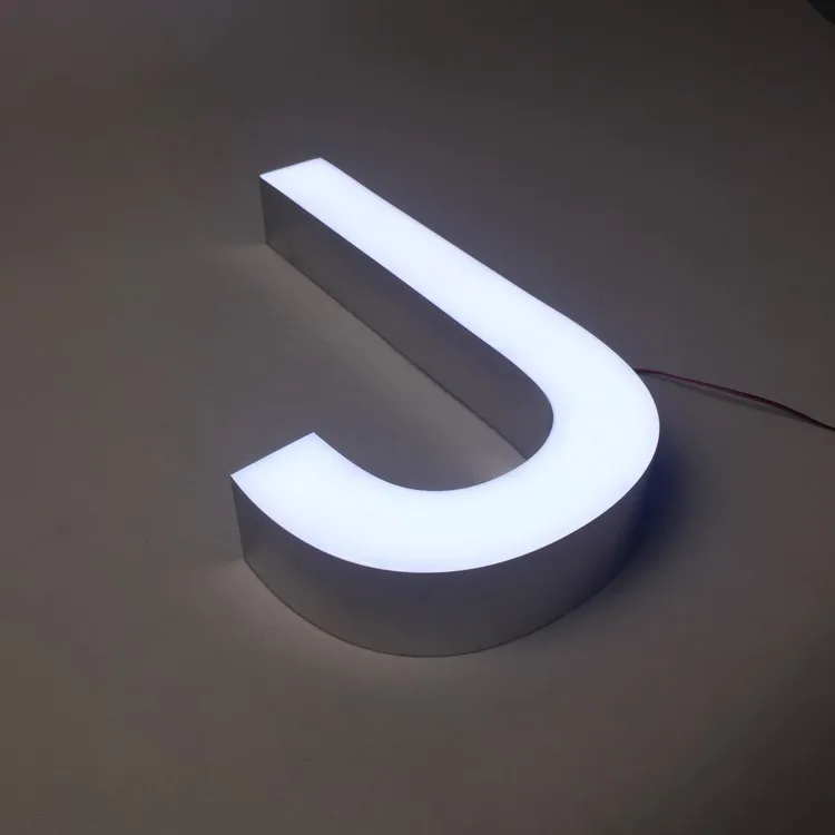 Waterproof Front Light Led Letters Outdoor Led Frontlit Epoxy Resin Sign