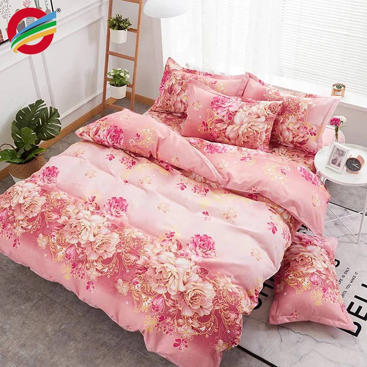 wholesale luxury queen and king size muslin mulberry silk 100% Cotton Comfortable Bedding Set Bed Sheets