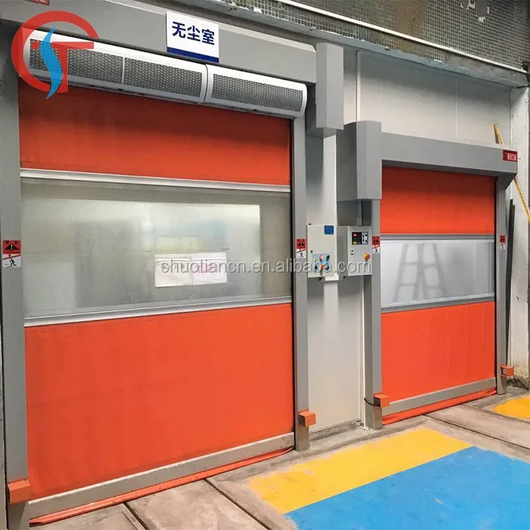 Nord Stainless Steel Plastic Automatic Industrial Quick High Speed Roller Shutter Door PVC Waterproof Plastic Roll up Door