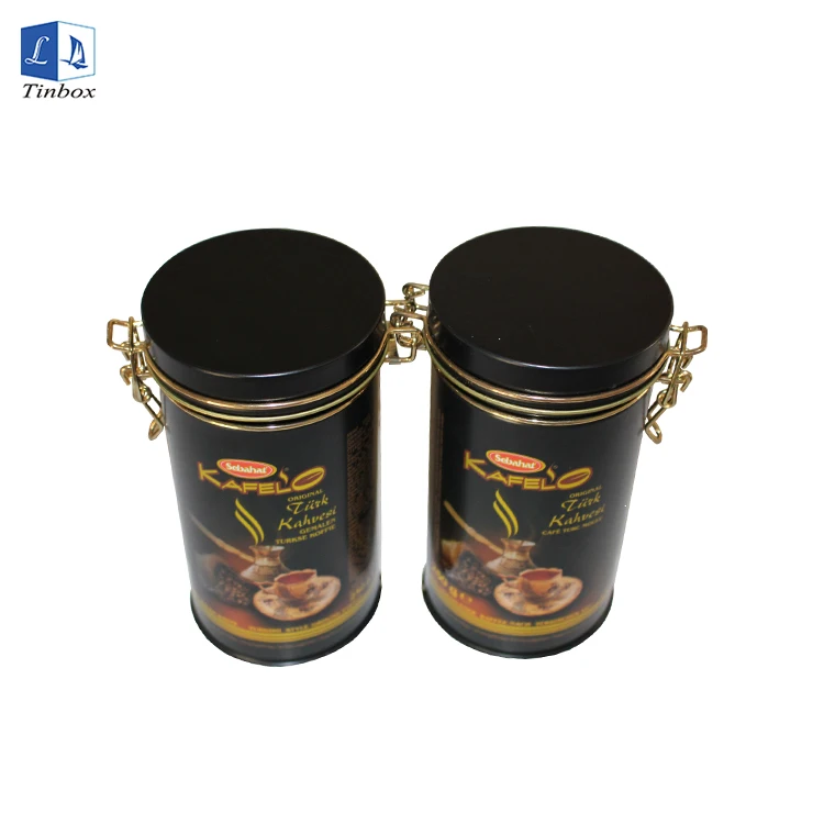 High Air Tightness Round antique coffee cans With Easy Open Lid Coffee Tin Can