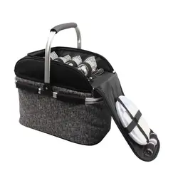 New custom high quality 4 persons set picnic cooler basket