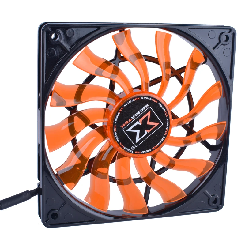 Вентилятор XIGMATEK 120 мм 120x120x15 12 В а четырехпроводной ШИМ ультратонкий охлаждающий вентилятор для процессора компьютера. Толщина всего