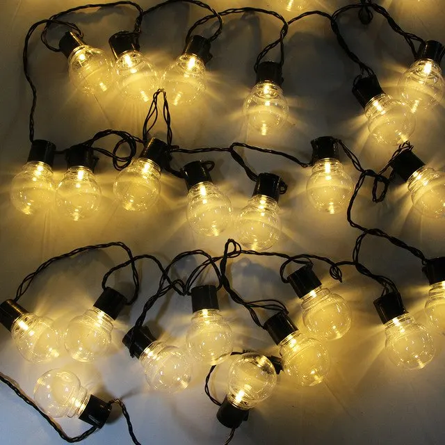 10M 38 LED globe String Light Outdoor Fairy Lights Garland G50 Bulbs Garden Patio Wedding party christmas Decoration Light Chain