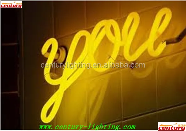 Оптовая продажа, китайская заводская цена, стеклянная трубка на заказ, надпись I love you, неоновая подсветка