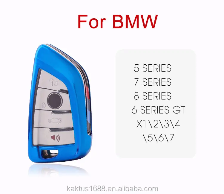For BMW 5\7 series X1\2\3\4\5\6\7 6 series GT Car Key Case TPU protect Cover Carkey shell