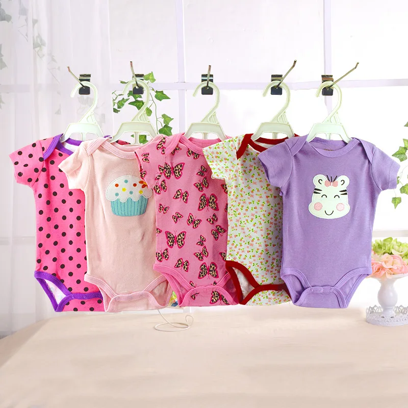 Hot Selling neutral cheap price Animal Printed baby romper 66001