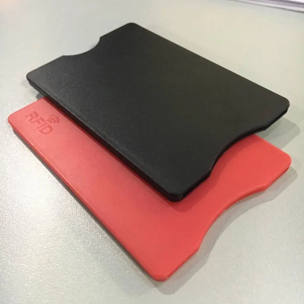 Жесткий пластиковый держатель для кредитных карт с блокировкой RFID АБС защиты информации от