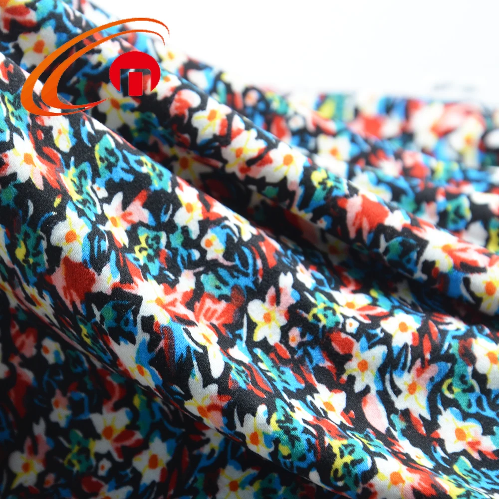 
Chunnuo Textile Shaoxing Printed Brushed Polyester Spandex Manufacturer 