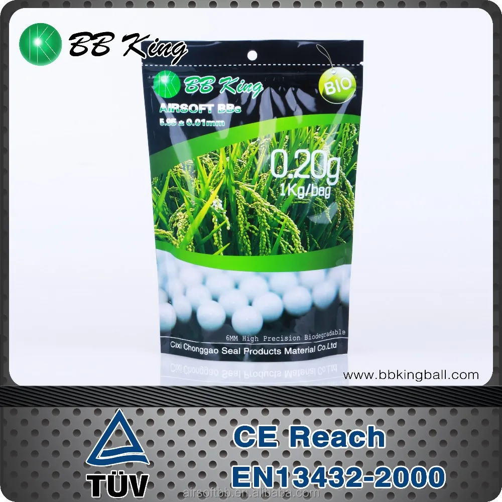 Softair weapon bb ammunition, 6 mm bb bullet bio 0.20 g