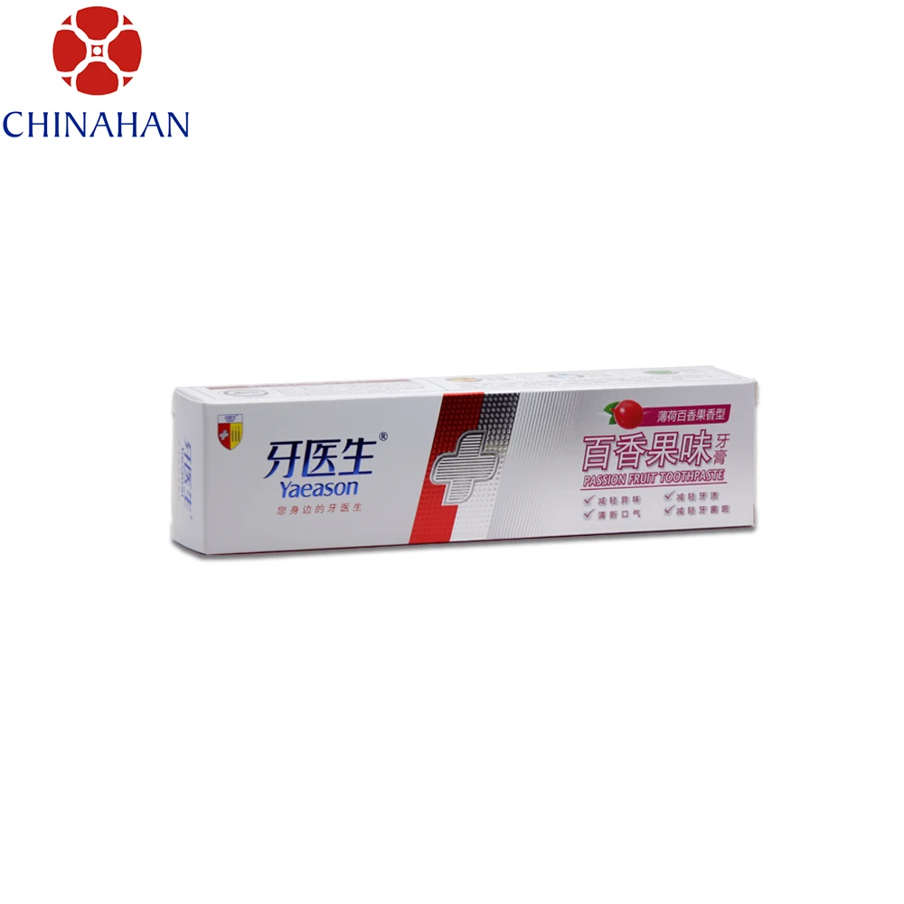 Natural Passion Fruit Tooth Paste / Cheap Guangzhou Toothpaste Manufacturer