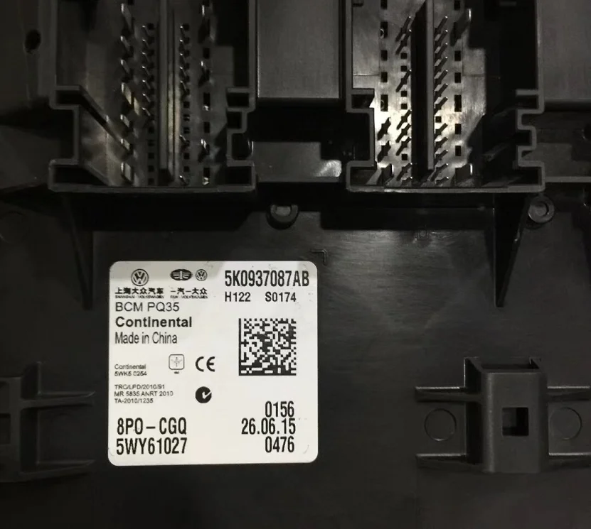 Модуль управления ECU и блок сиденьем 5K0937087AB 5K0-937-087-AB 5K0-937-087AB 5K0 937 087AB для VW