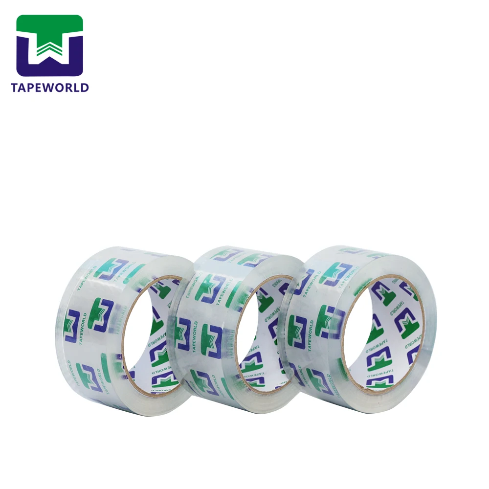 Crystal clear bopp packing tape customized brand