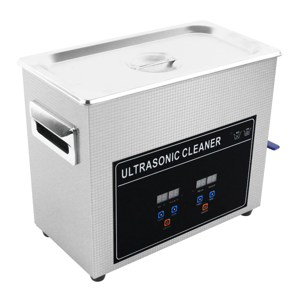 6.5L High quality stainless steel heated digital ultrasonic cleaner 800ml 1.3l 2l 3.2l 6.5l 10l 15l 22.l 30l Optional