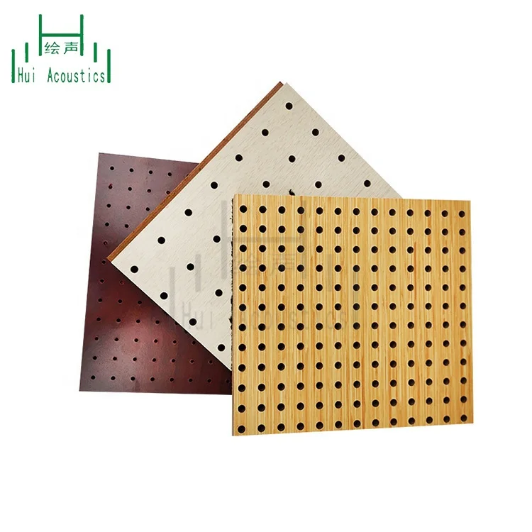 MDF Perforated Wooden Acoustic Board Plate