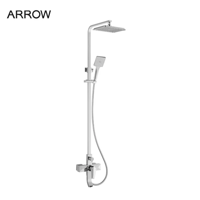 
classic wall mounted faucet rain shower bath 