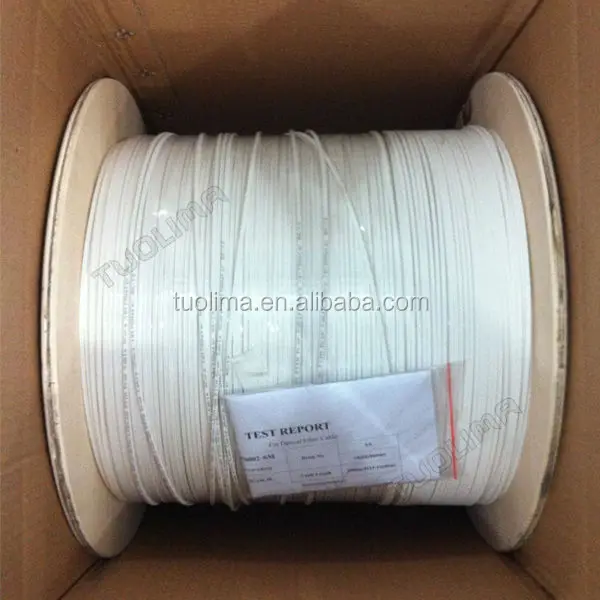 Надувательство фабрики сразу 1 2 4 6 волоконно-оптический FTTH FTTX крытый падение кабель