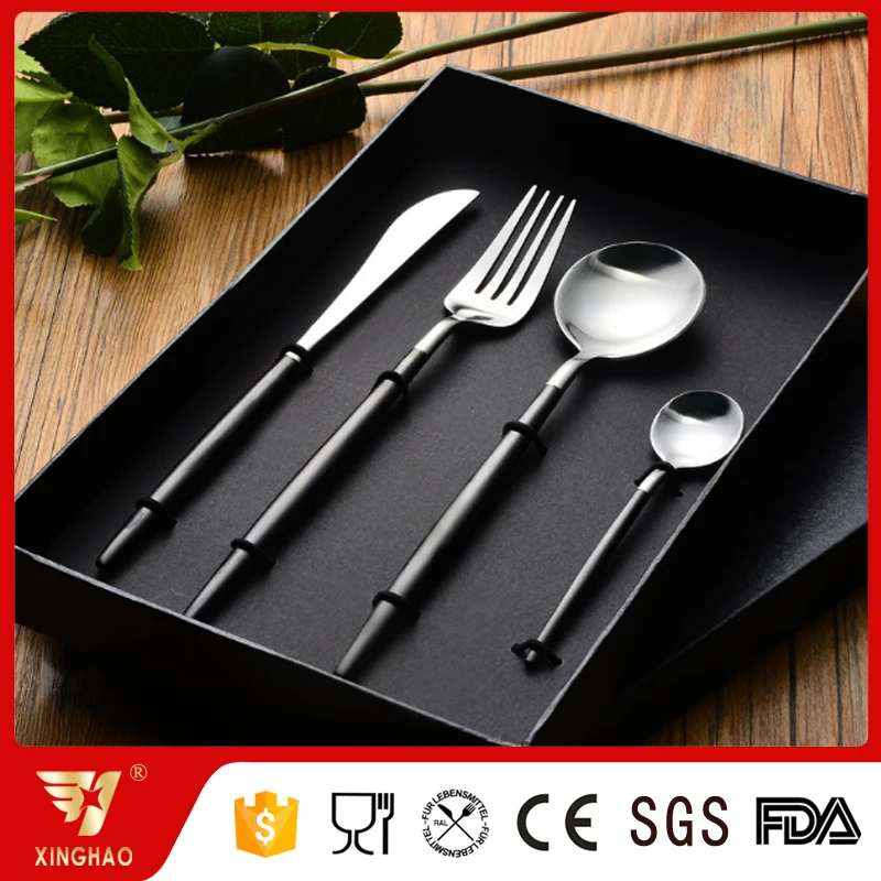 30% OFF Luxury 4 Pcs Gold Plated Cutlery Set Christmas Gift