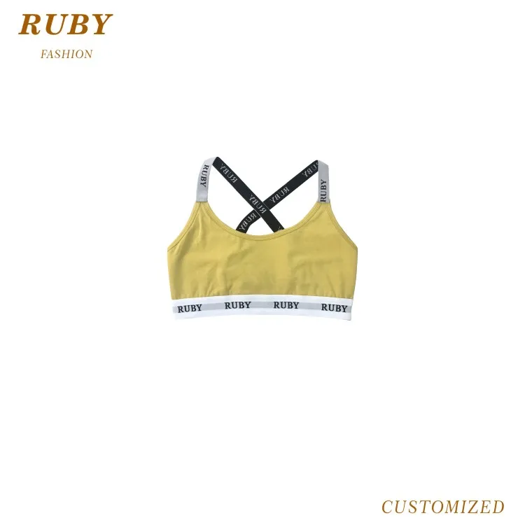 Custom cotton underwear yoga fitness clothing women sports bra