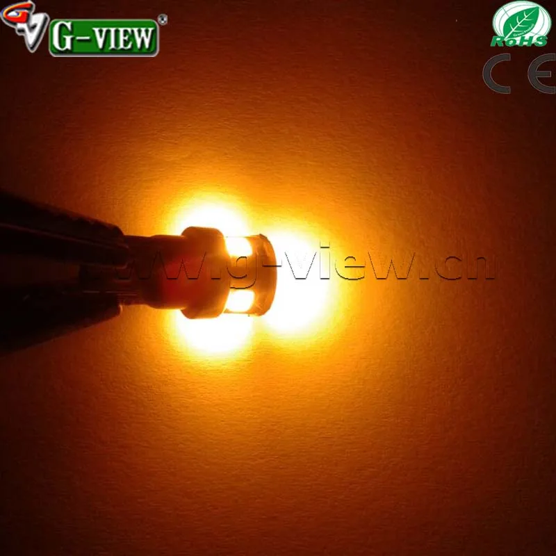 Short type auto parts production multicolor T10 2835 chip superbright 6smd car LED