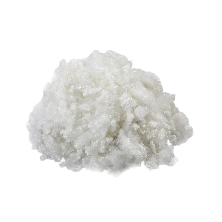 7D low melt hcs recycle hollow siliconized fiber with good quality