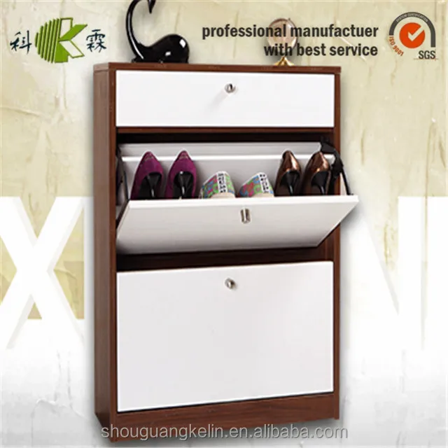 collapsible automatic vintage wooden shoe rack