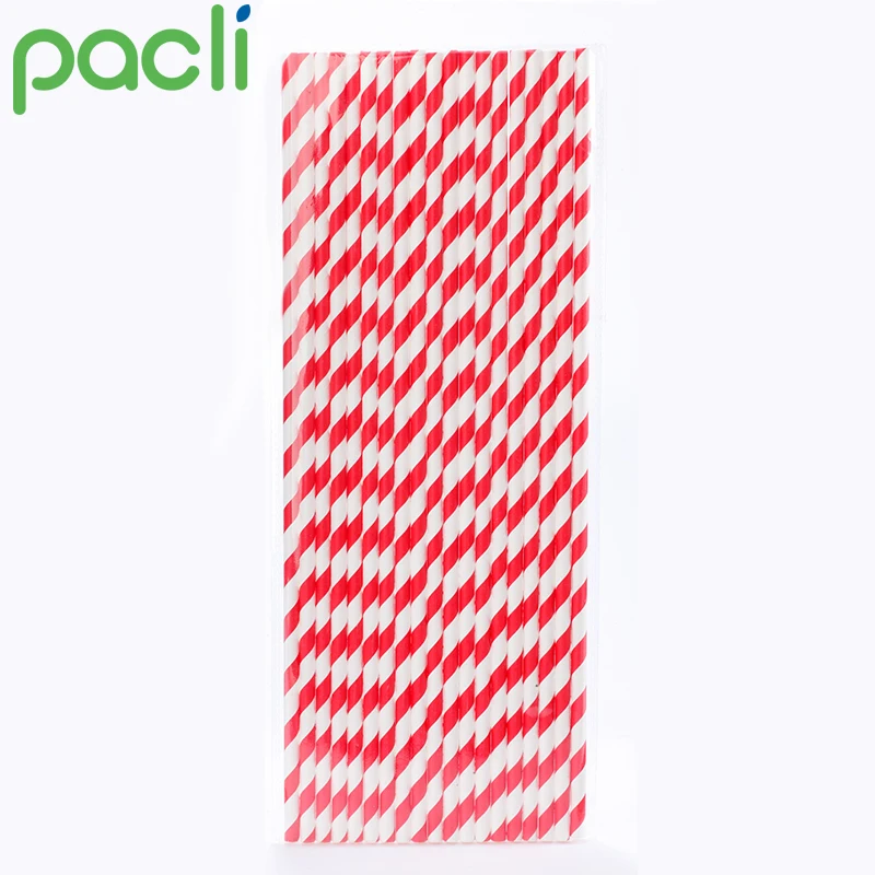 Manufacturers supply stripe colourful wax paper straws