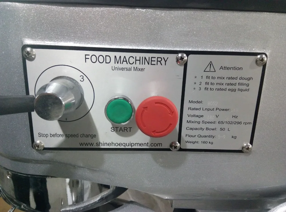 Commercial Bakery Equipment Flour Double Speed  Planetary Mixer