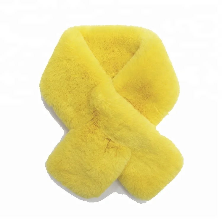 fashion girl  women Polyester Faux Fur Scarf winter