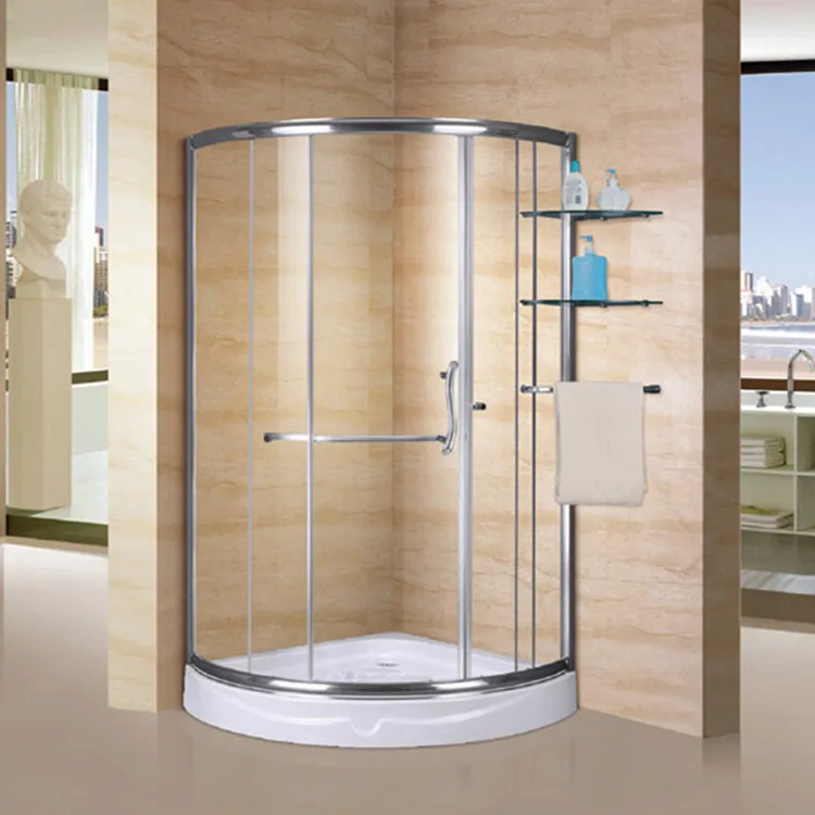 Африканская угловая душевая кабина для ванной комнаты с рамкой из алюминиевого сплава S6021