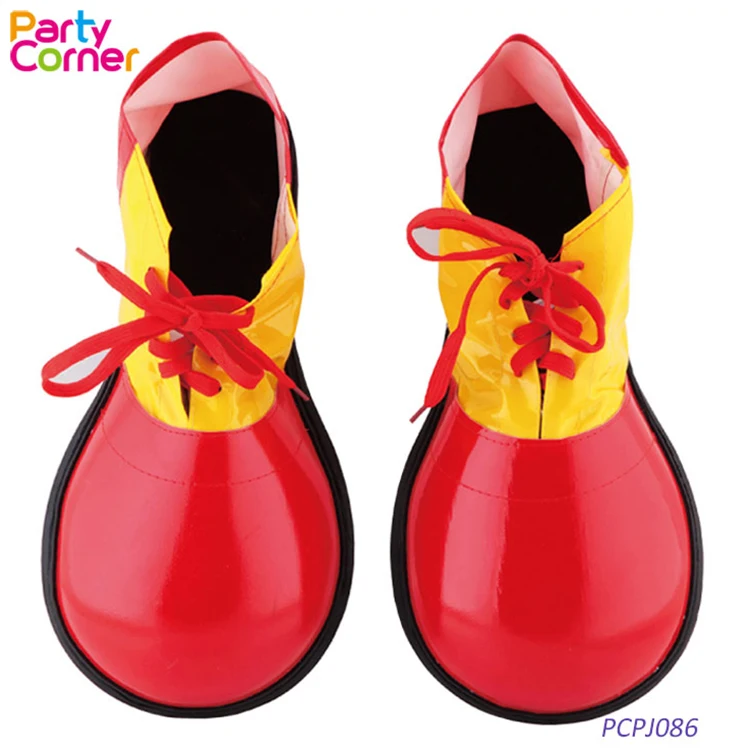 Masquerade costume accessories clown shoes clown dress up PVC big round shoes exaggerated clown shoes