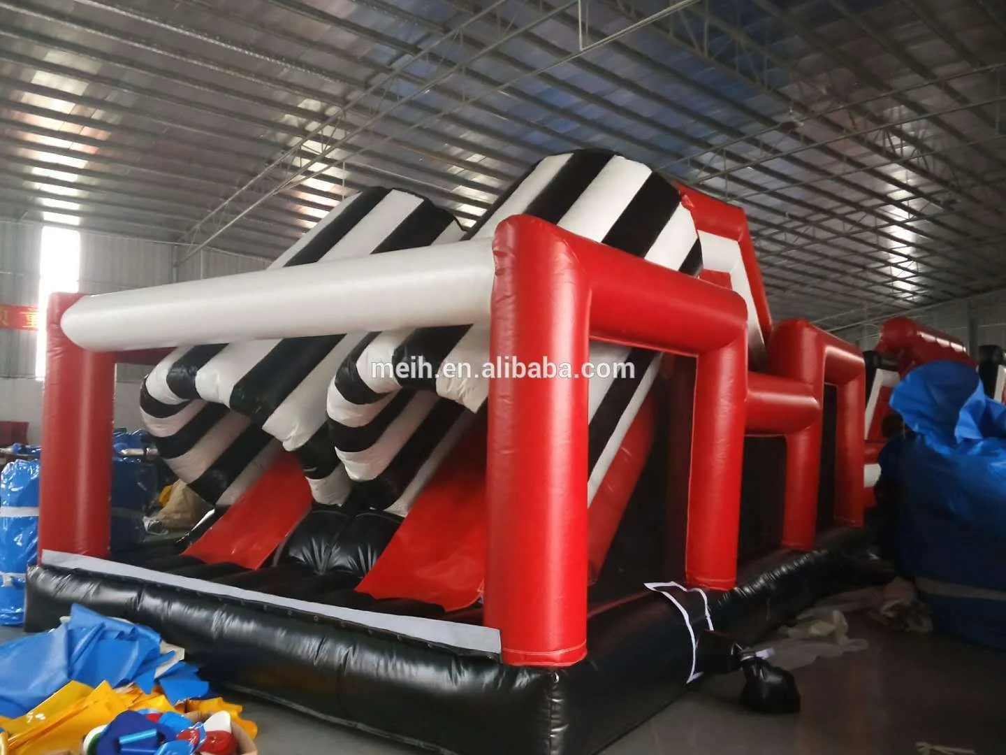 High Quality Outdoor Giant Boot Camp Inflatable Obstacle Course for Sale