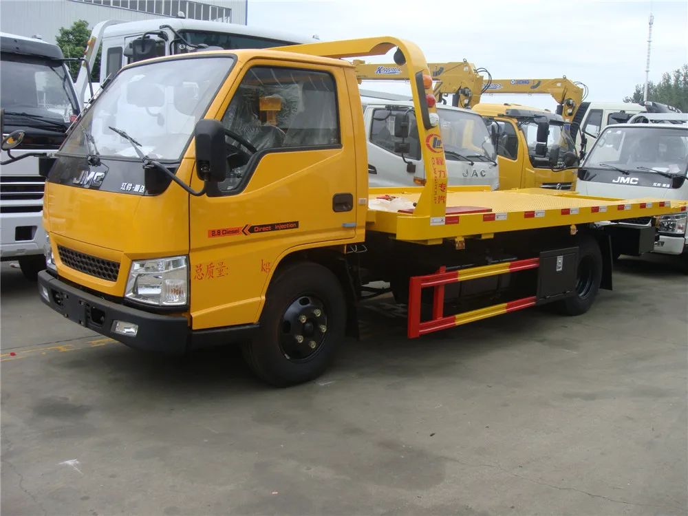 4x2 china cheap mini 3 tons flatbed tow truck for sale in dubai