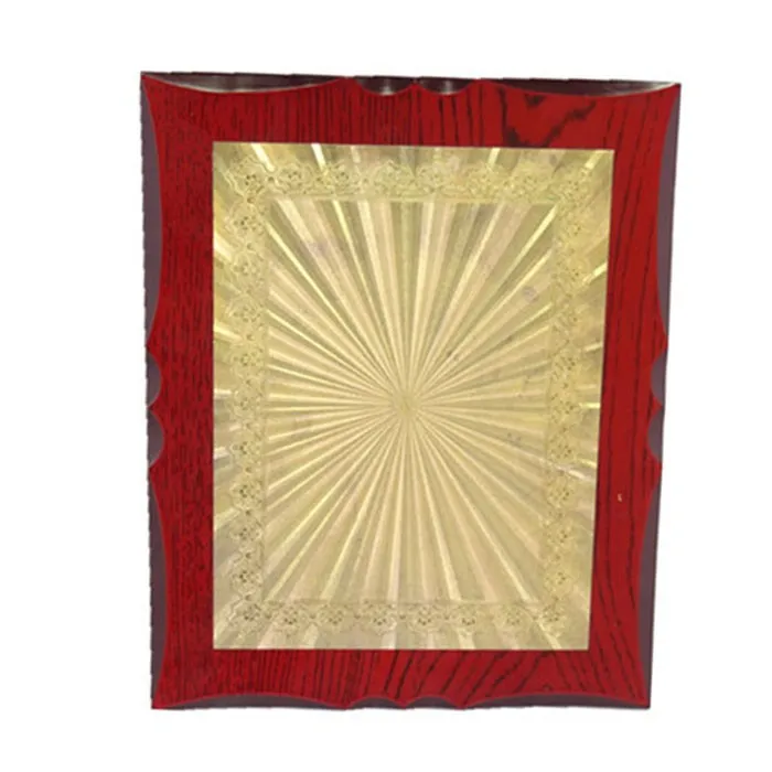 High Quality gold wood award plaque