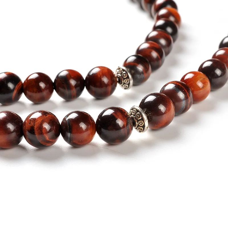 YS259 Tasbeeh Muslim Prayer Allah Beads  High Quality Hot Sale Tiger Eye Stone Necklaces Handmade Religious Customized Size