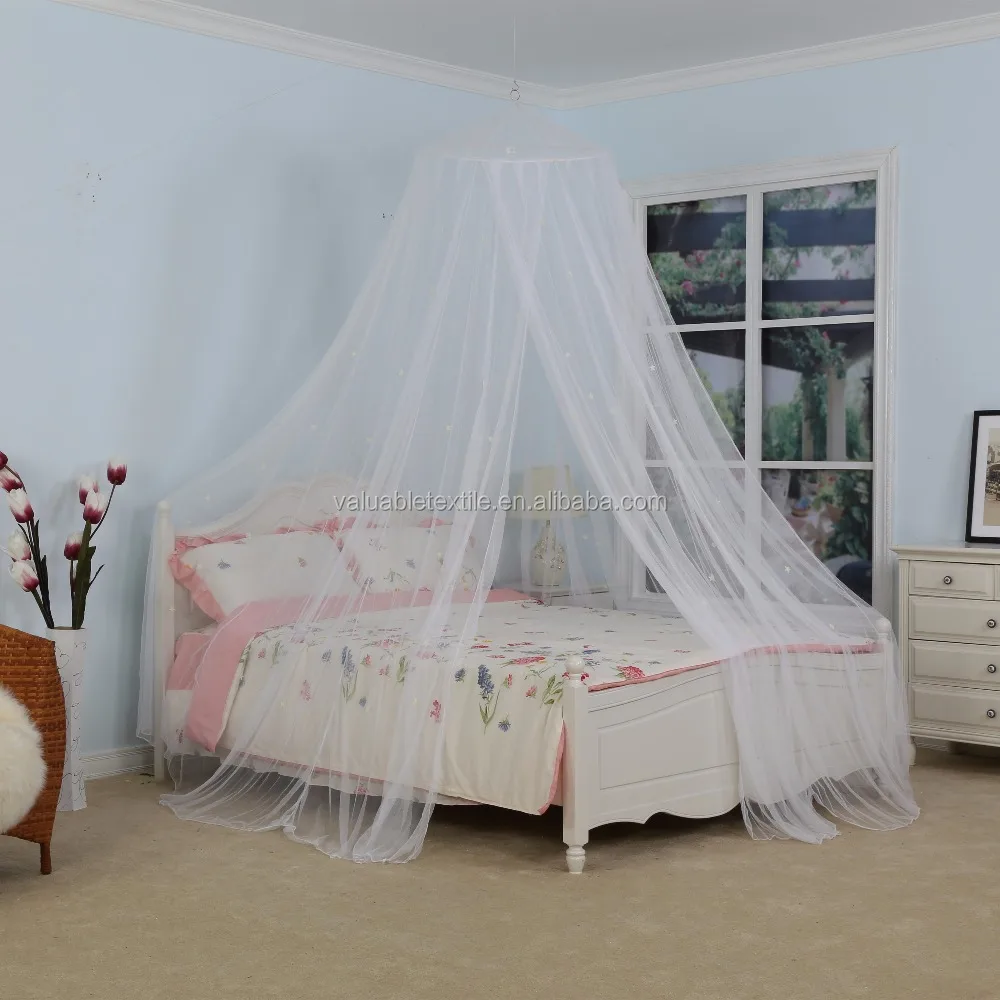 Whole Sale Night Luminous Glow in The Dark Stars Mosquito Net for Home Using Decoration