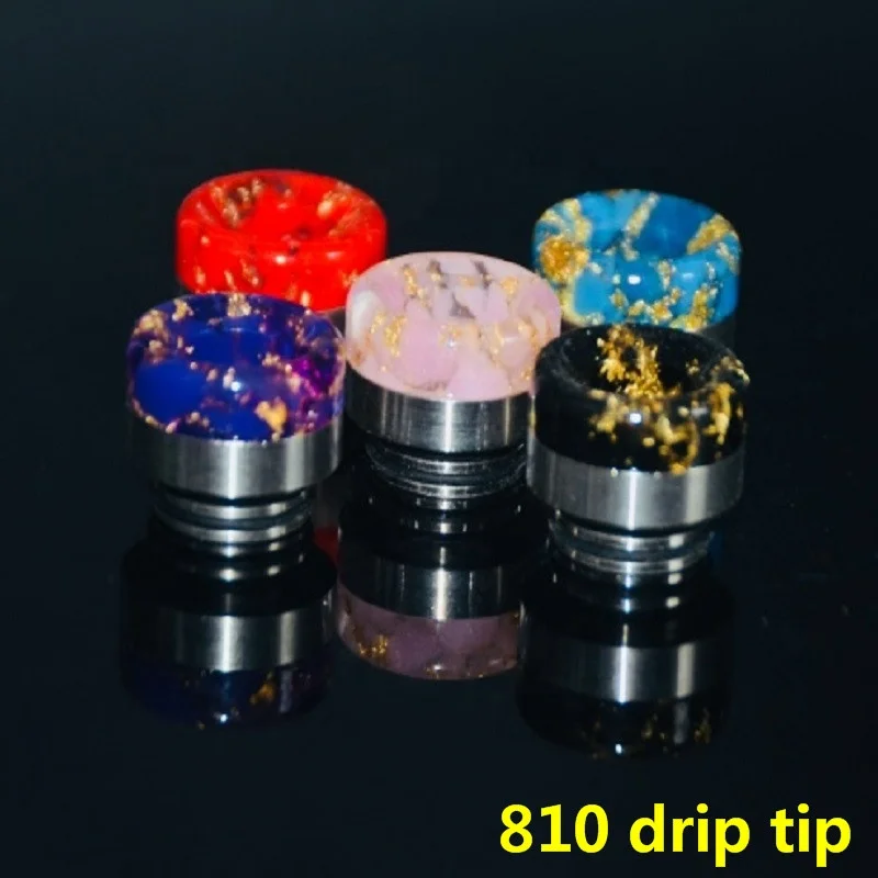 
810 drip tip Wholesale Multicolored And Epoxy Resin 810 Drip Tips 