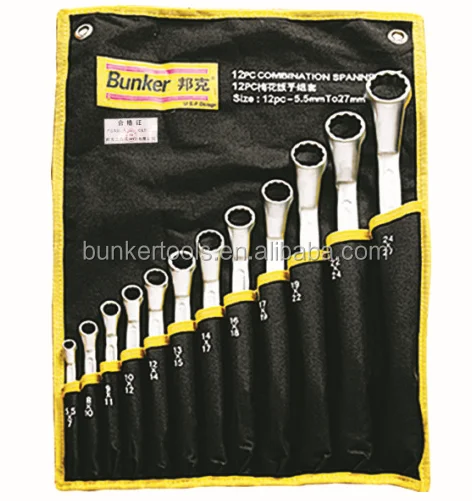 
Double ring spanner sets 12 pcs 