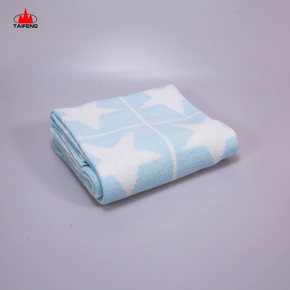 Hot sale baby blanket star design multi-colored