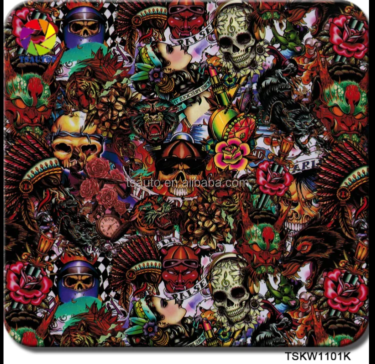 Гидрографическая пленка для печати черепов шириной 0 5 м