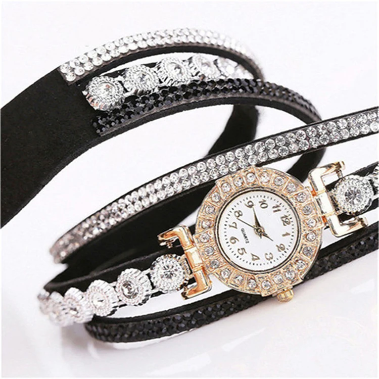 2021 Watch Women Bracelet Ladies Watch With Rhinestones Clock Womens Vintage Fashion Dress Wristwatch