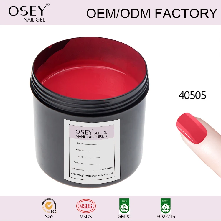 OSEY private label oem Factory 1000 Color Gel Nail Polish 1 kg jelly color gel