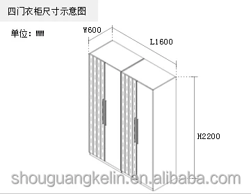 Индивидуальный современный дизайн мебель для спальни платье зеркало гардероб