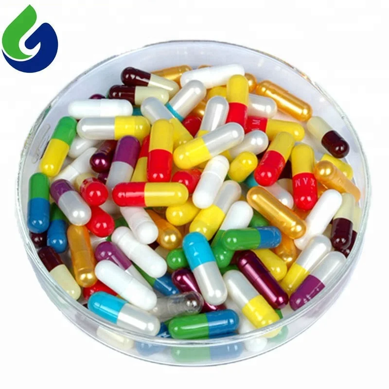 blue metallic capsule pill size 0
